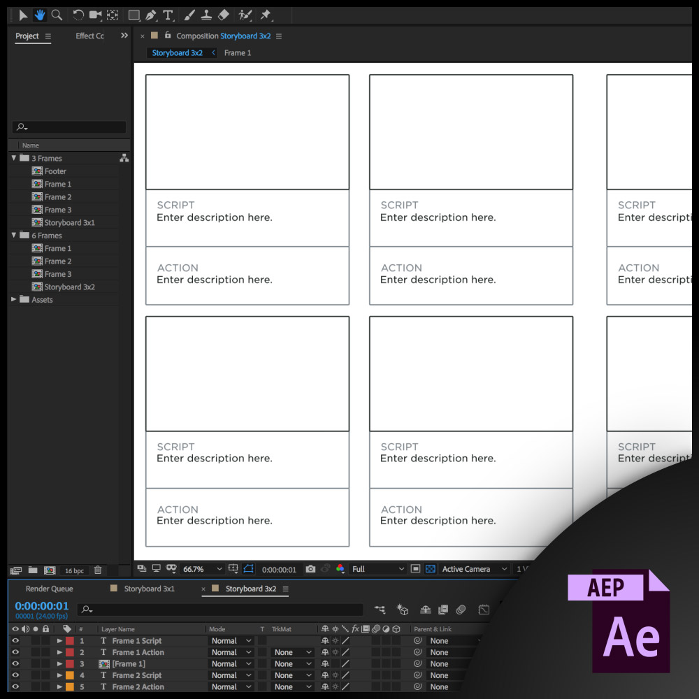 Free Storyboard Templates For After Effects Aep